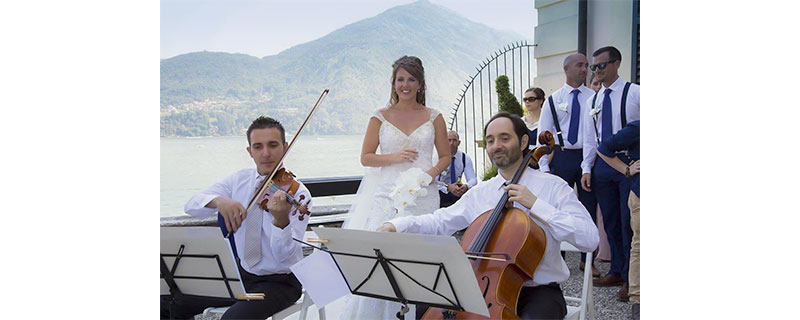 Violino e Violoncello durante Cerimonia civile a Tremezzo